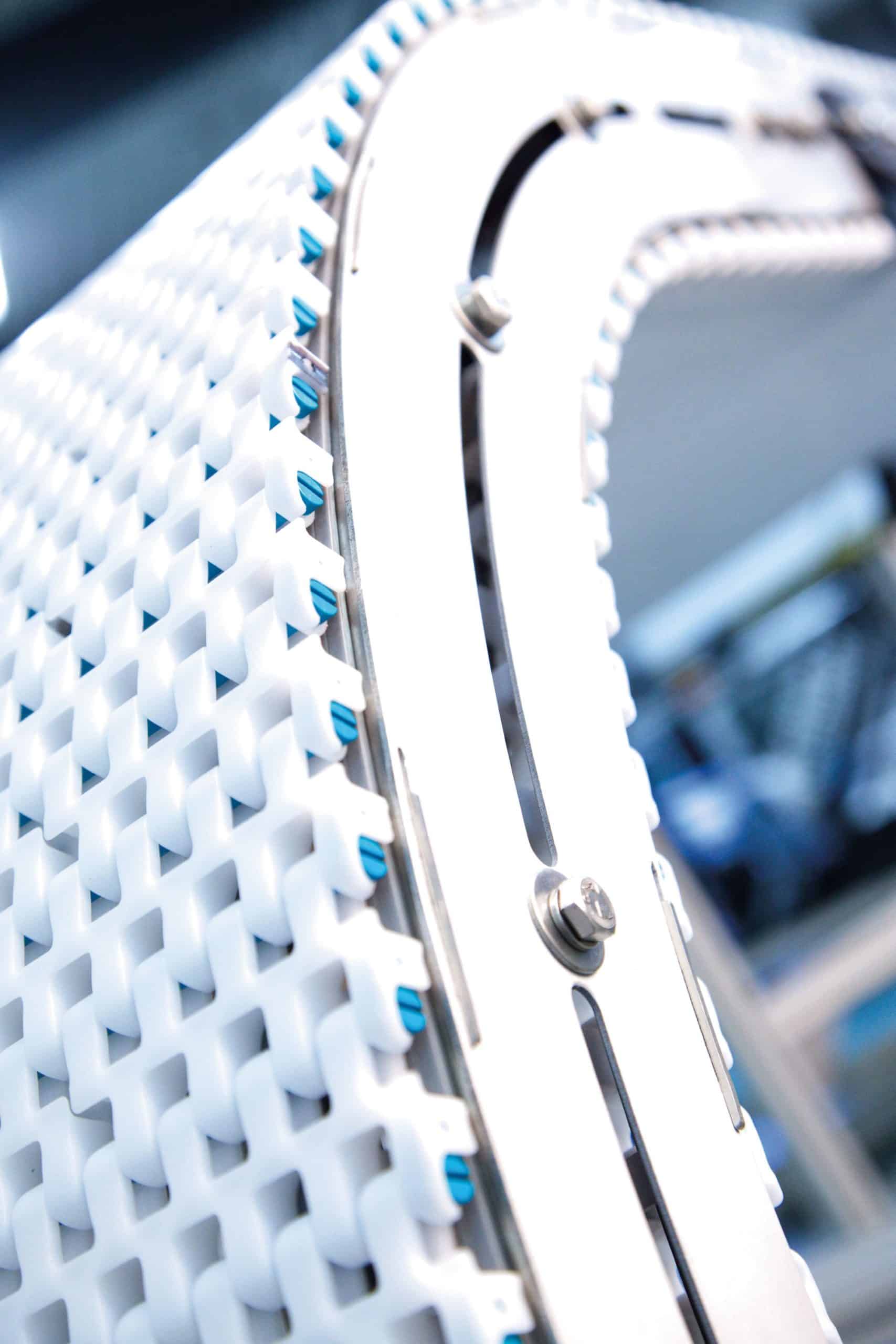 Detailed photo of a bend in our EMBS.