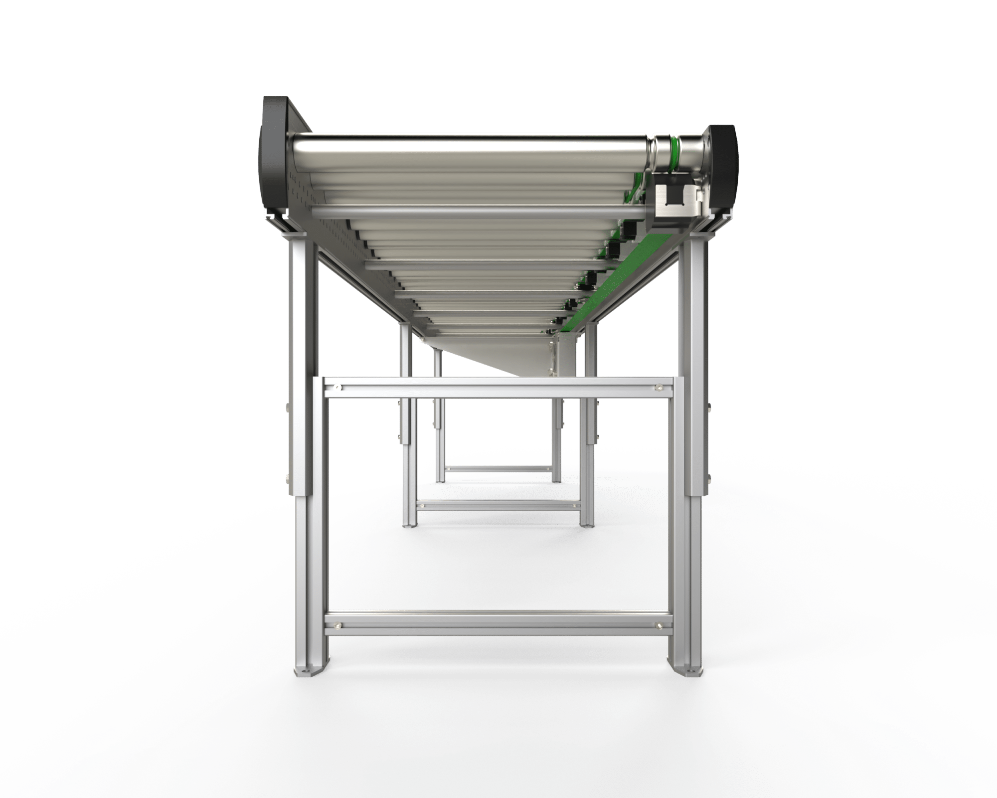 Showing our roller conveyors from below.